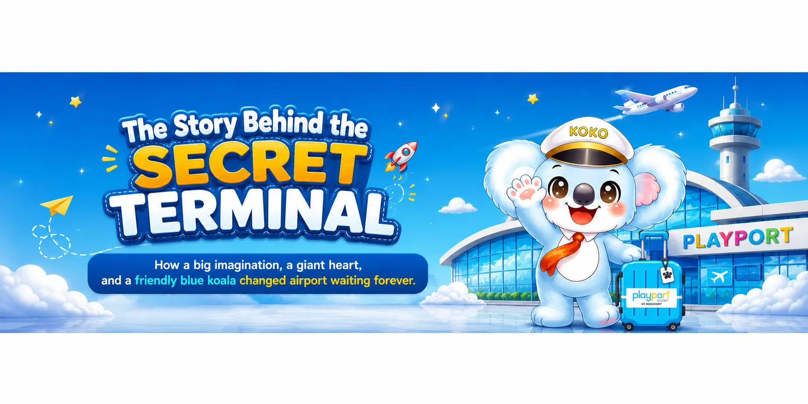 The Story Behind the Secret Terminal: Captain Koko waving outside the Playport terminal